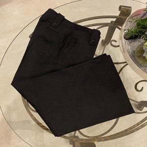 Burberry, Size 12, Dark Grey Wool/Cashmere Wide-Leg Pants